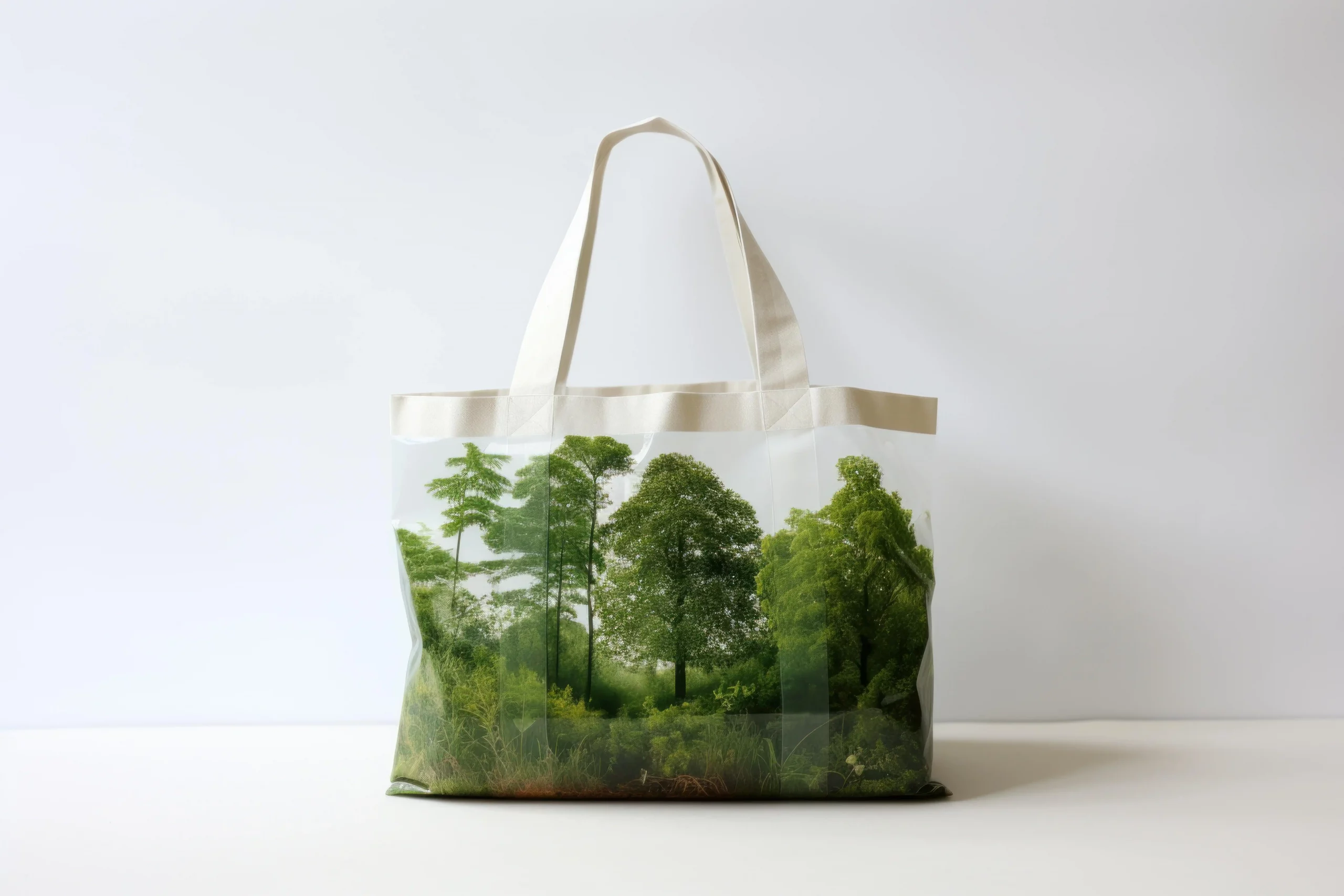 Sac imprimé écologique illustrant une communication print durable et respectueuse de l’environnement